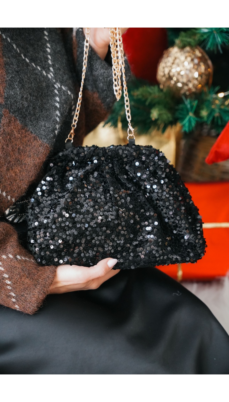 Sac Sequin Noir OSLO