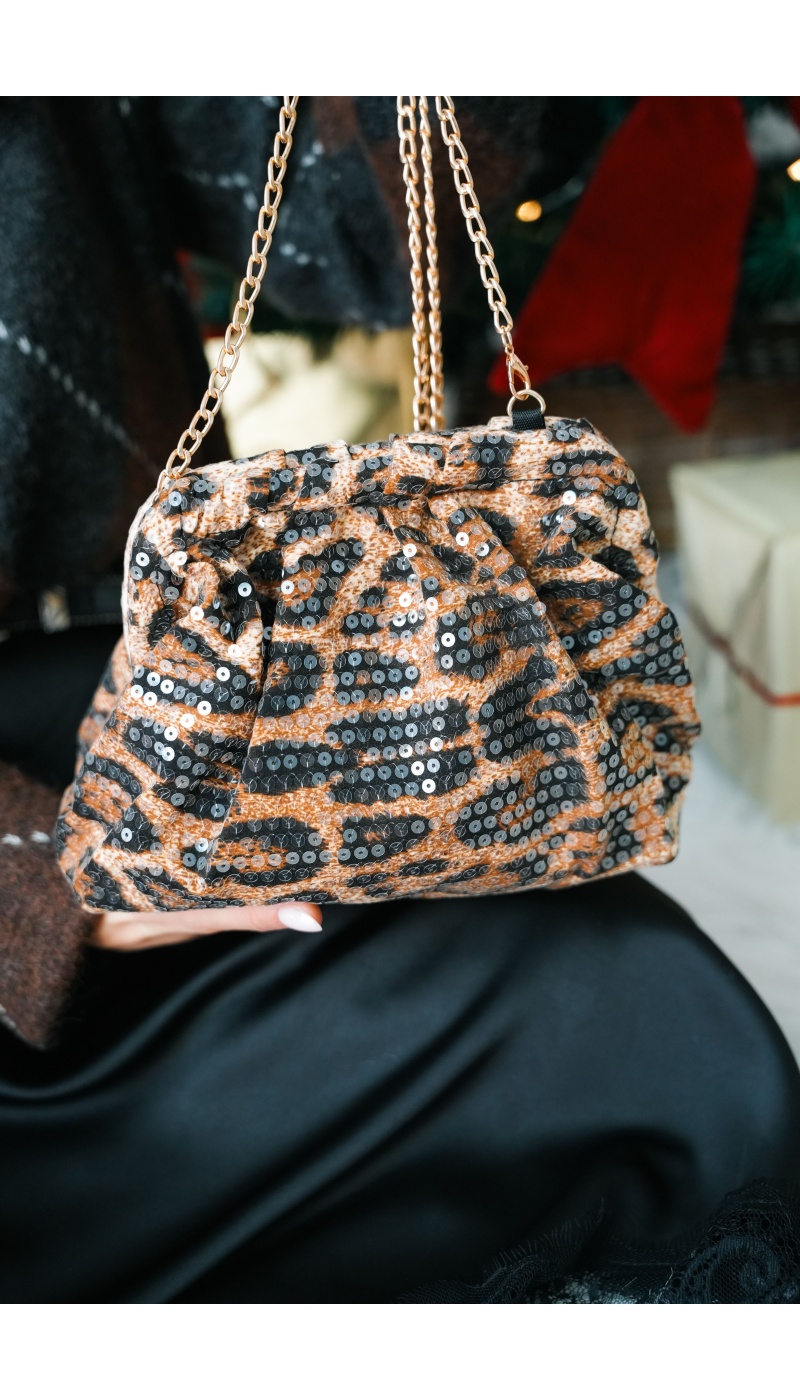 Sac Sequin Léopard OSLO