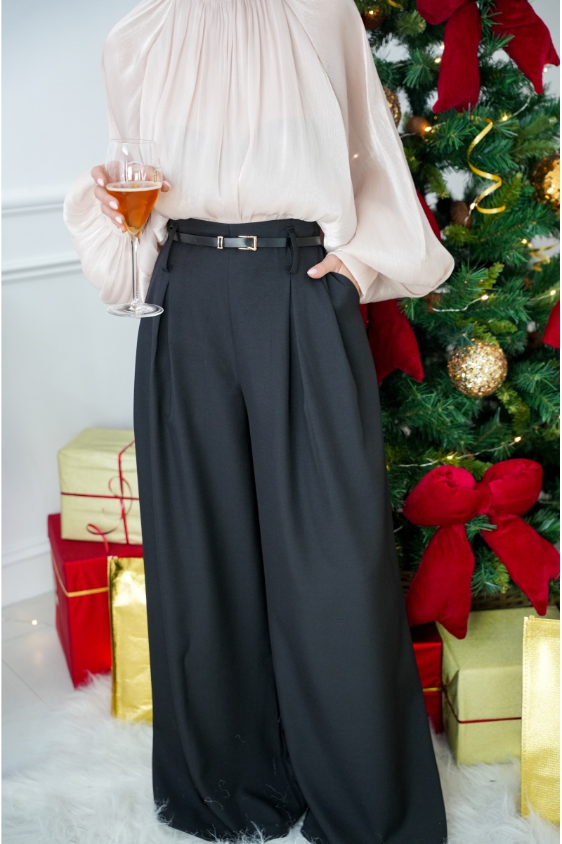 Pantalon Large Noir NONZA