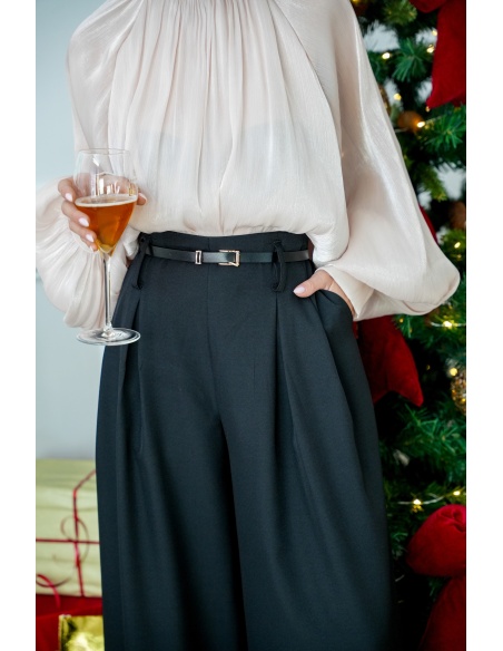 Pantalon Large Noir NONZA