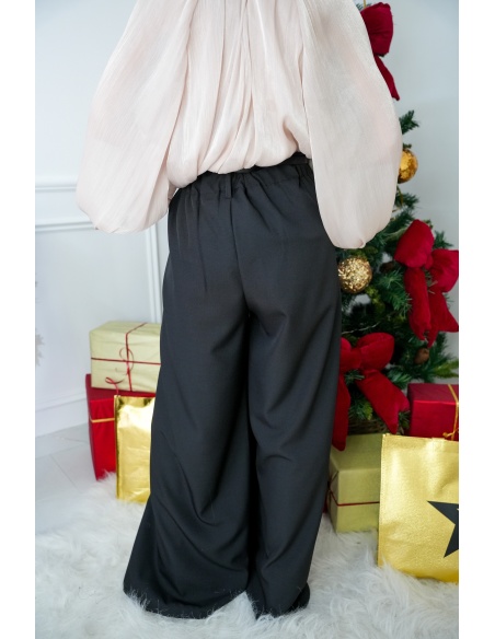 lumine paris CEINTU NOIR PANTALON FEMME