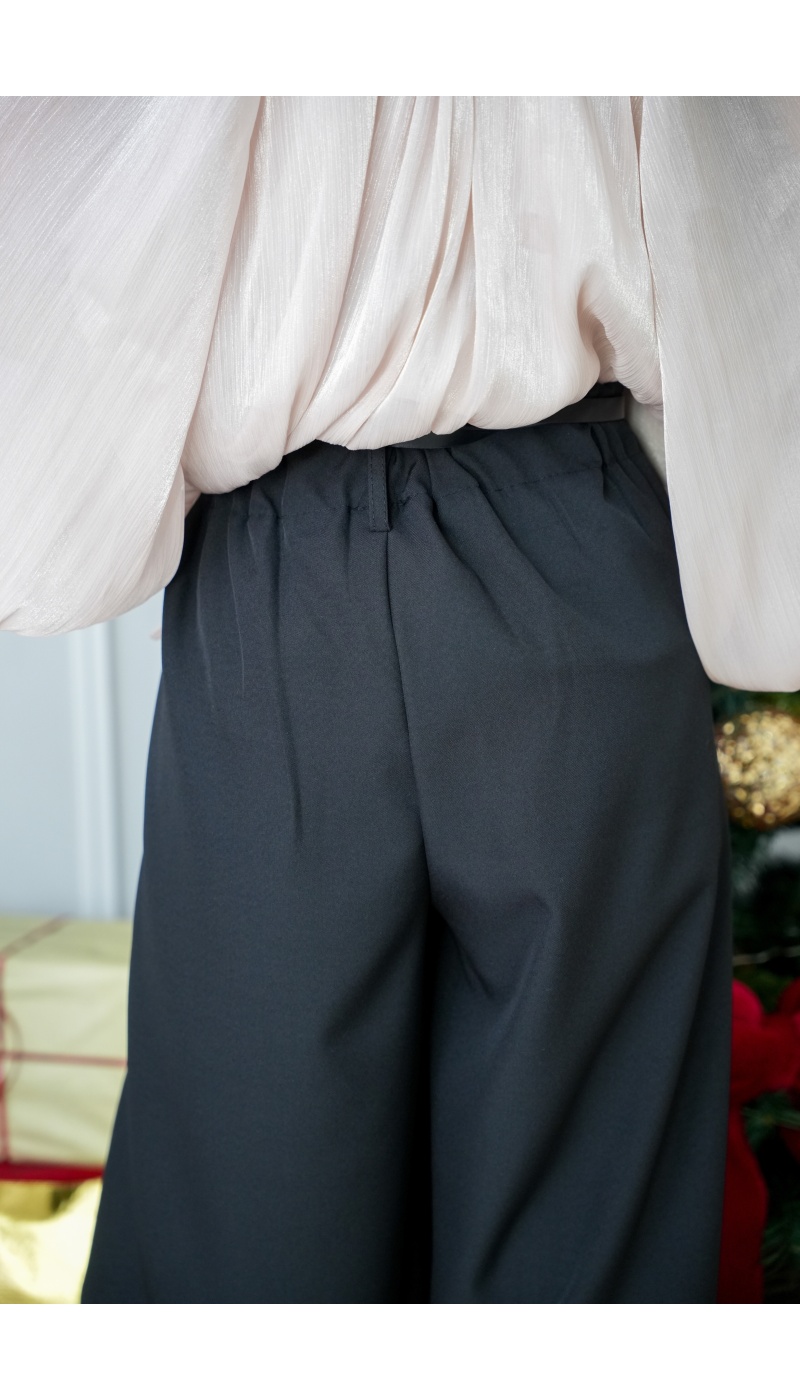 lumine paris CEINTU NOIR PANTALON FEMME