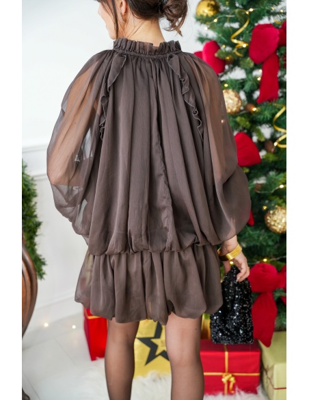 Robe Volants Chocolat HOPE