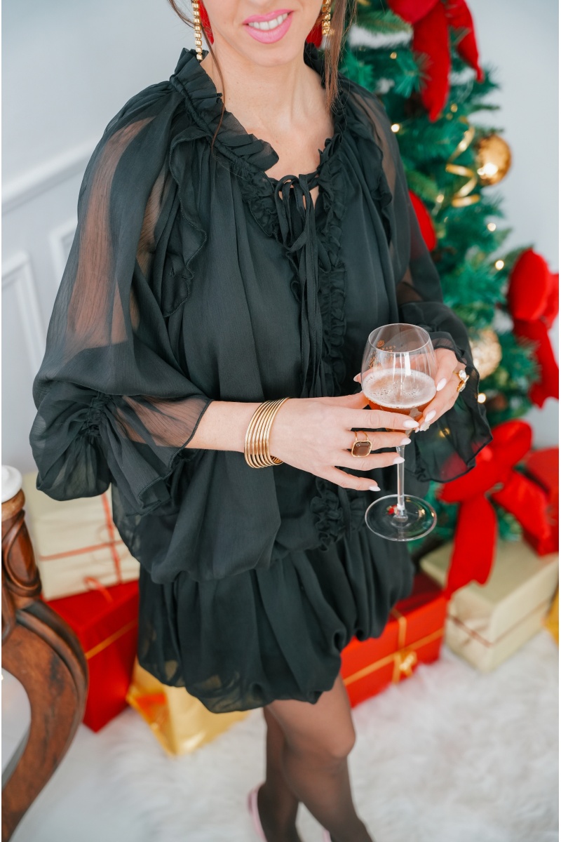 Robe Volants Noire HOPE 2