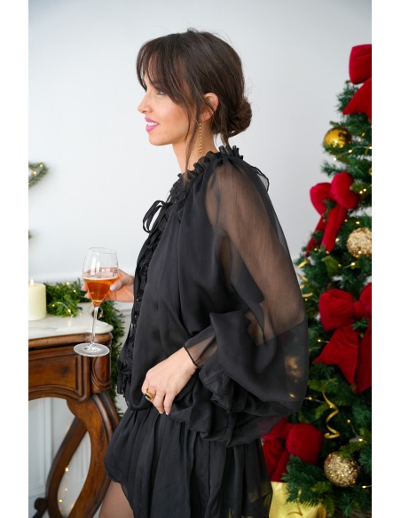 Robe Volants Noire HOPE