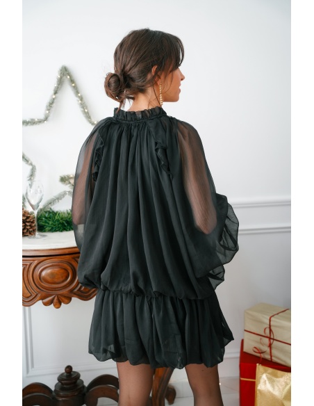Robe Volants Noire HOPE