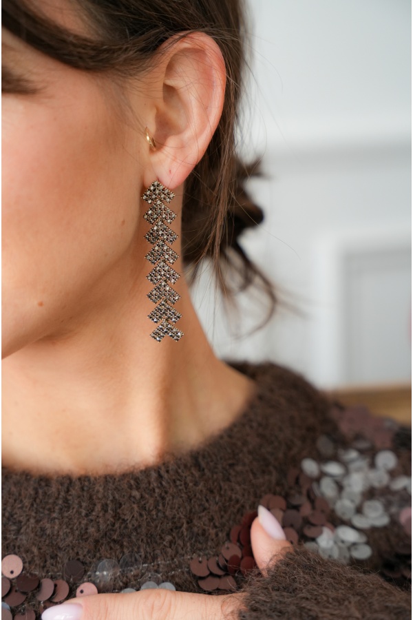 Brincos de strass LENNON Noho - 1 | VENDA
