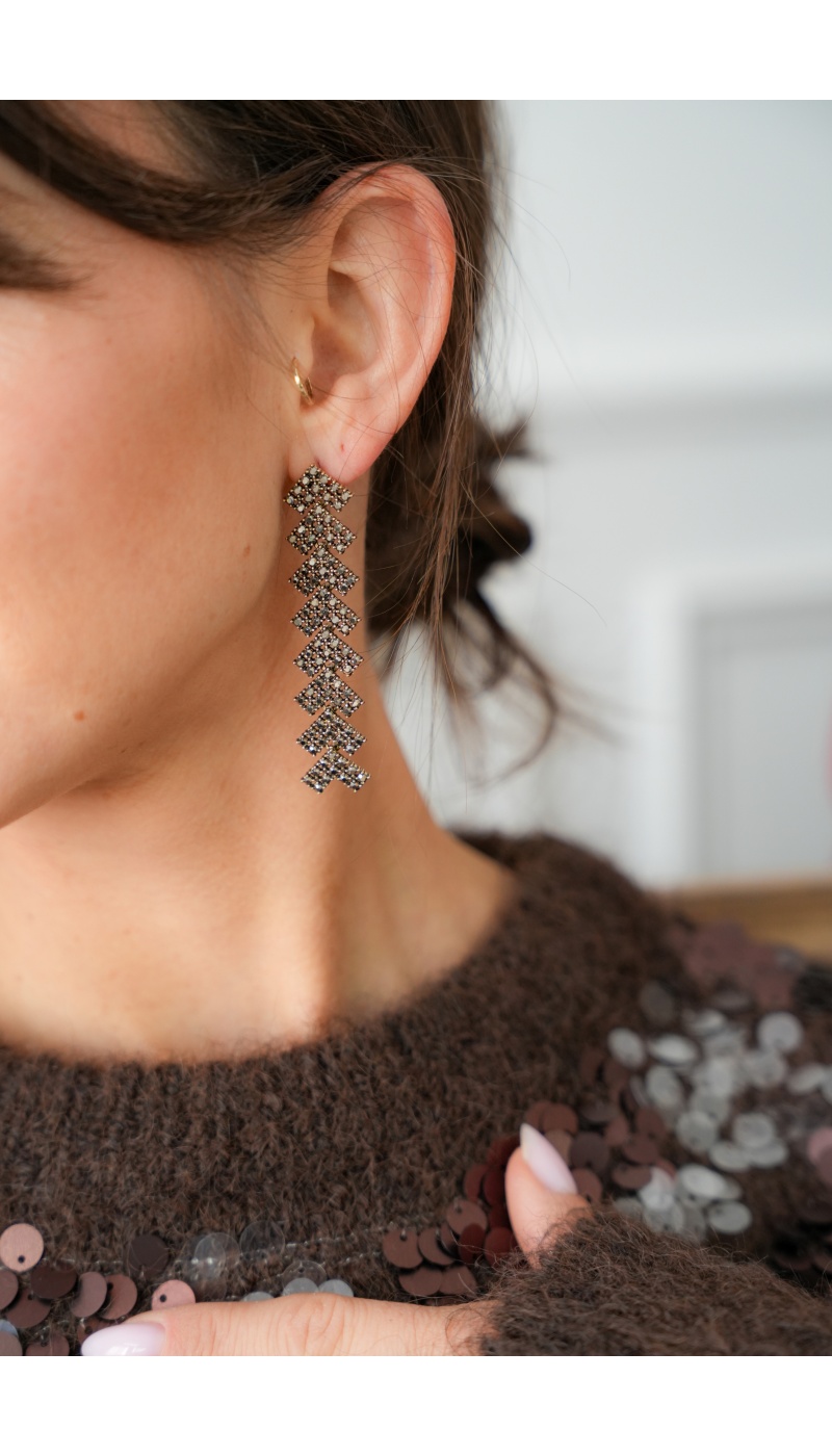 Brincos de strass LENNON Noho - 1 | VENDA
