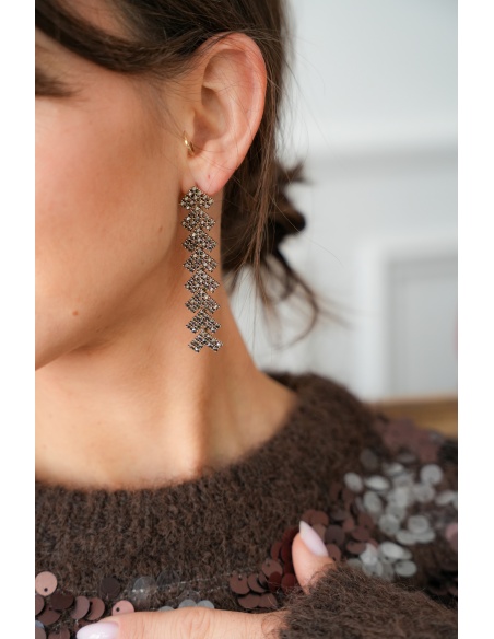 LENNON Rhinestone Earrings Noho - 1 | SALE