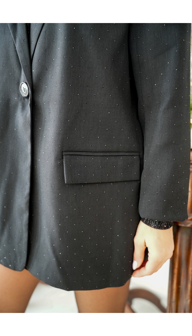 Blazer Strass Noir GALWAY
