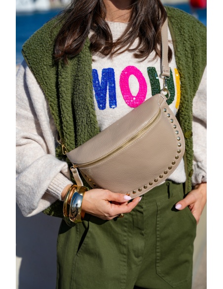 evelyn ashley CLOUT TAUPE POCHETTE