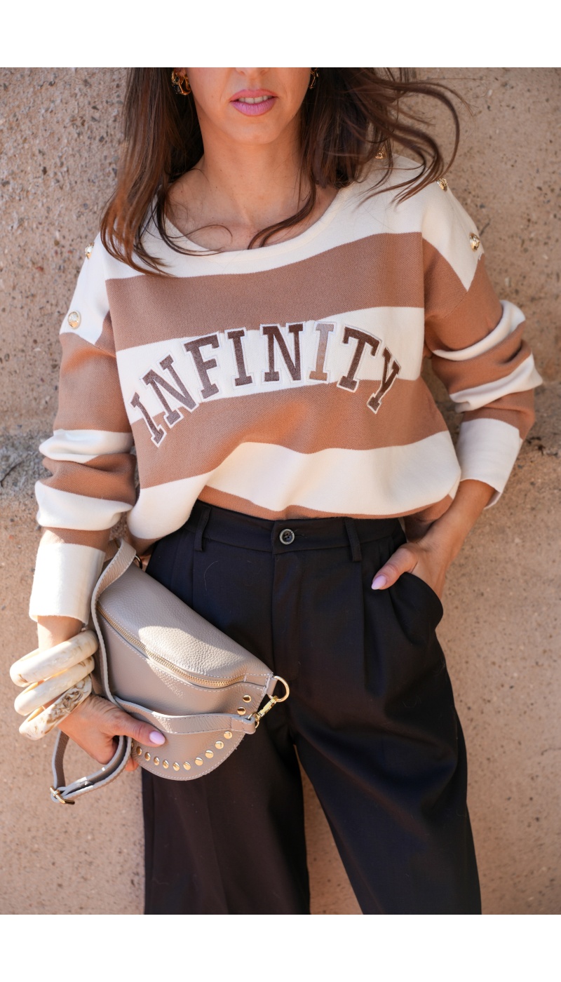 evelyn ashley CLOUT TAUPE POCHETTE