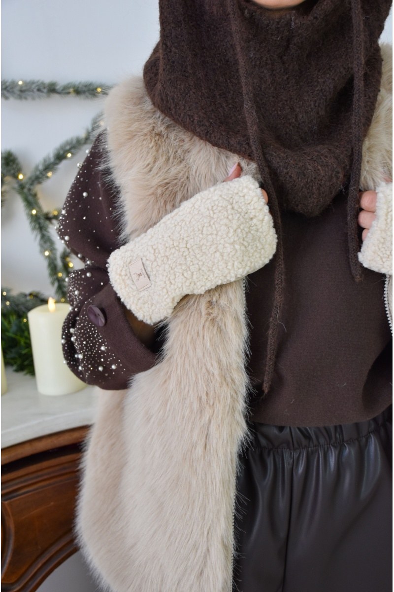 sarl lifa  ECRU MITAINES