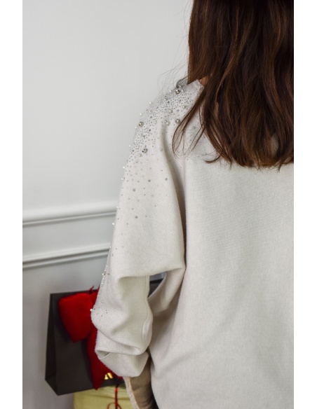 Pull Strass Ecru PEARL