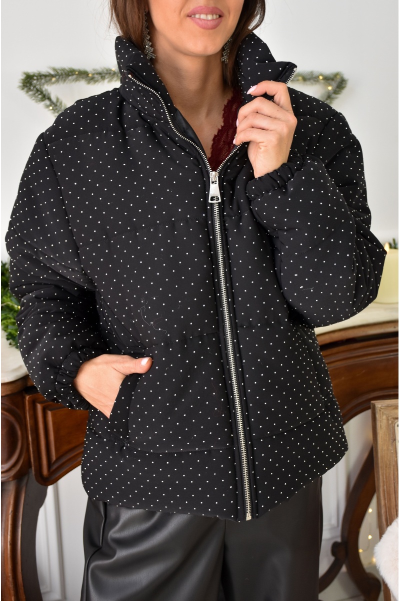 Doudoune Strass Noire SOPHIA 2