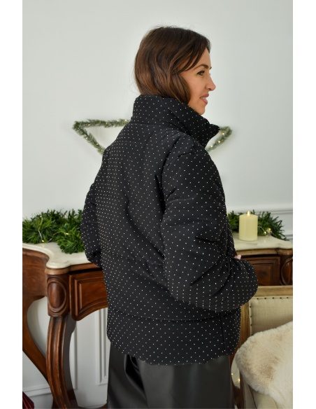 Doudoune Strass Noire SOPHIA
