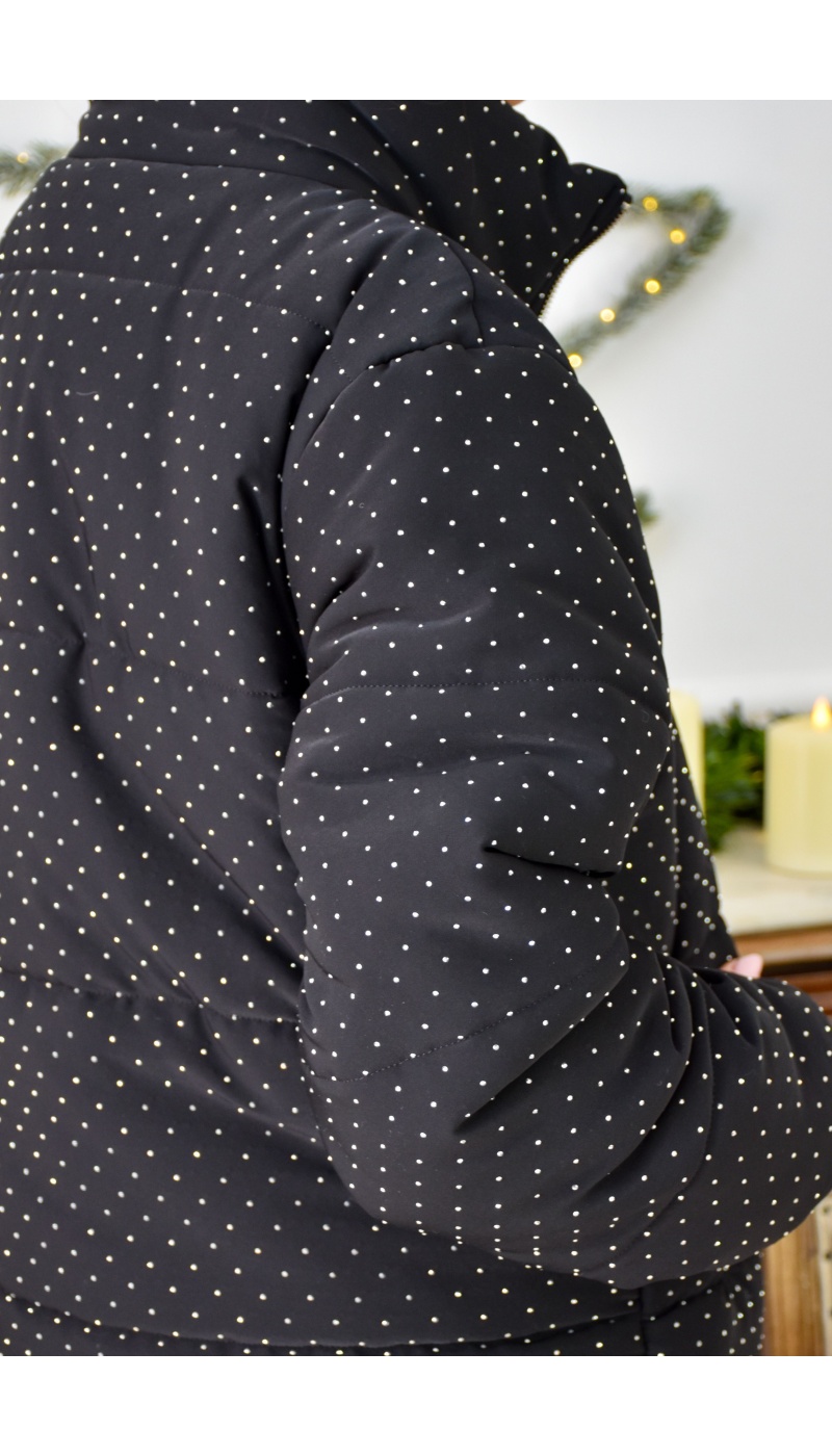 Doudoune Strass Noire SOPHIA