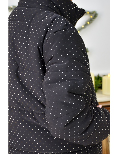 Doudoune Strass Noire SOPHIA