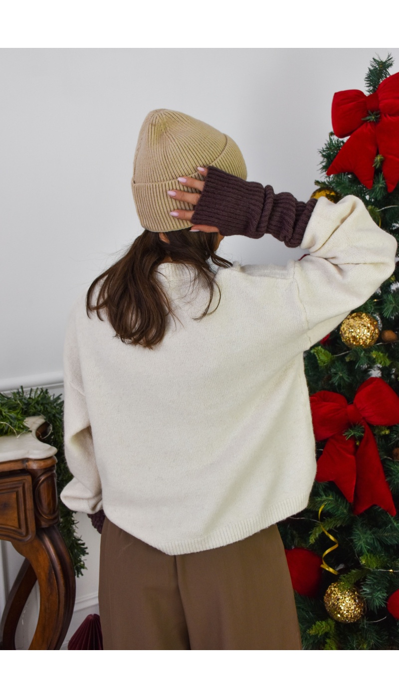 J and L  ECRU PULL FEMME