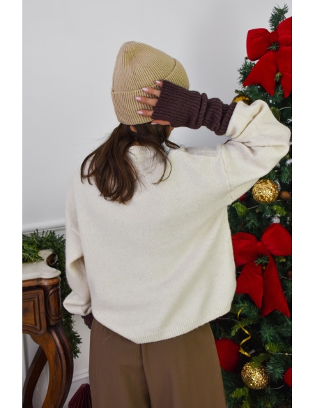 J and L  ECRU PULL FEMME