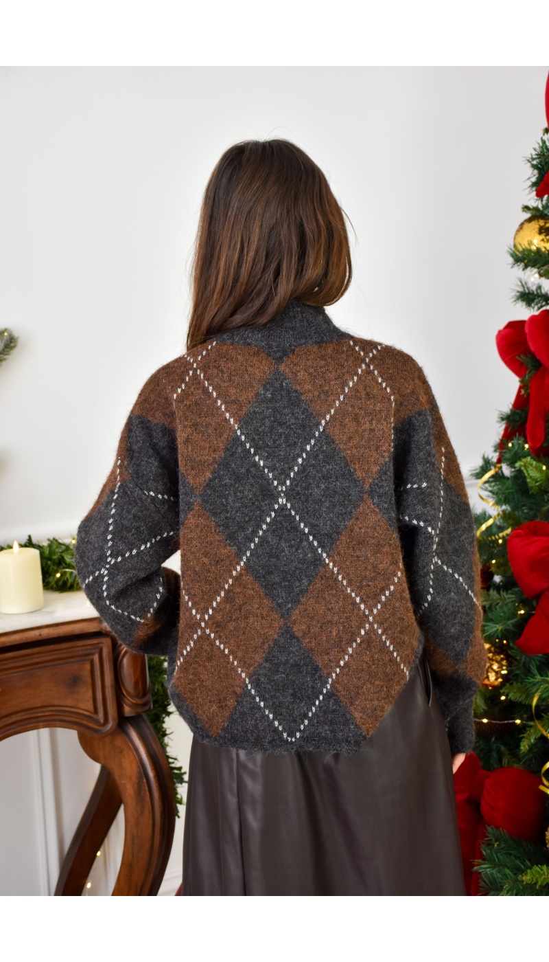 LILY DRESSING SO KITSCH CARREA MARRON PULL FEMME