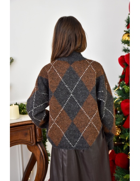LILY DRESSING SO KITSCH CARREA MARRON PULL FEMME