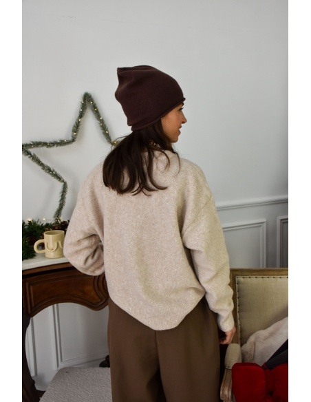Gilet Cœur Beige TOSCANE
