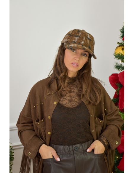Casquette Imprimée Camel ANOUK