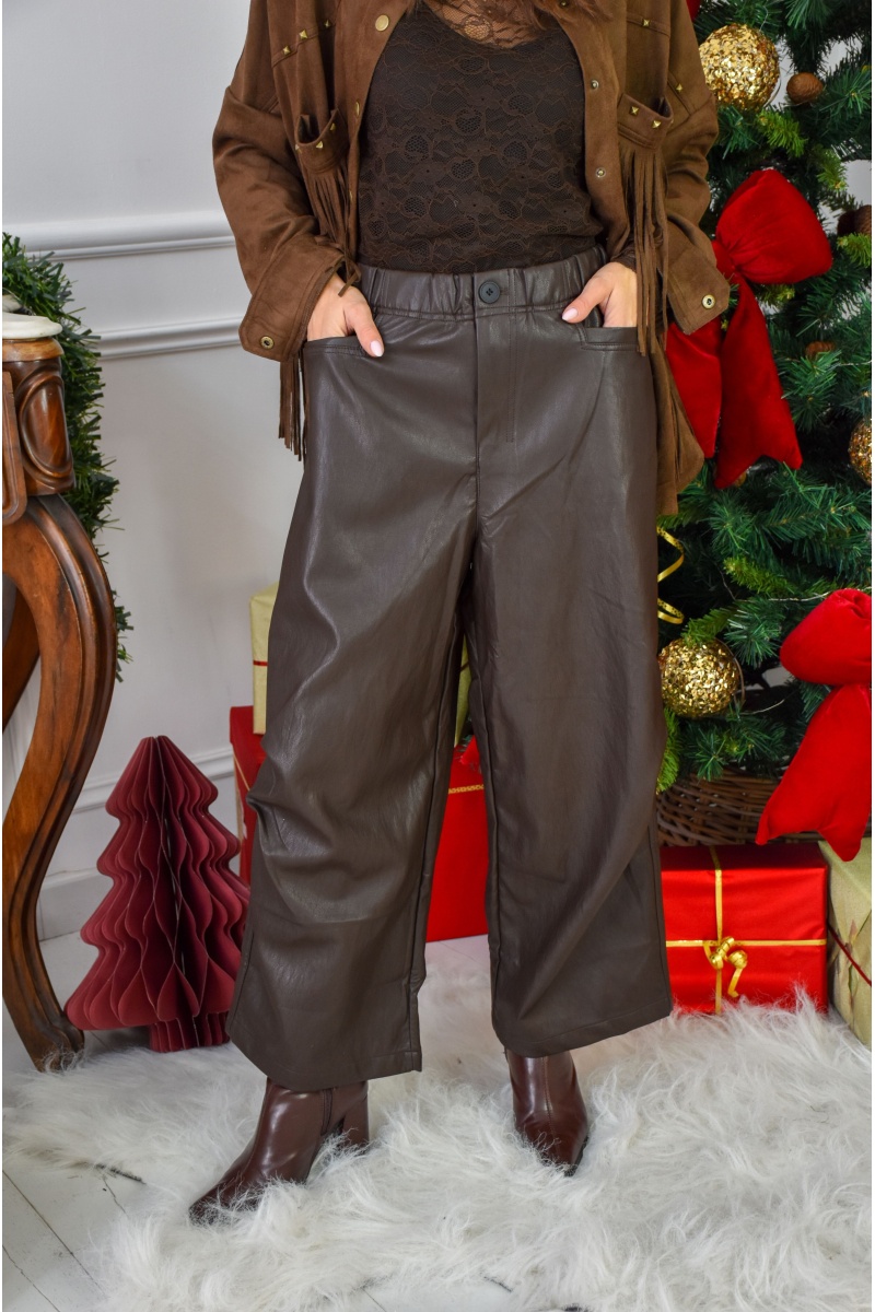 new golden days  MARRON PANTALON FEMME