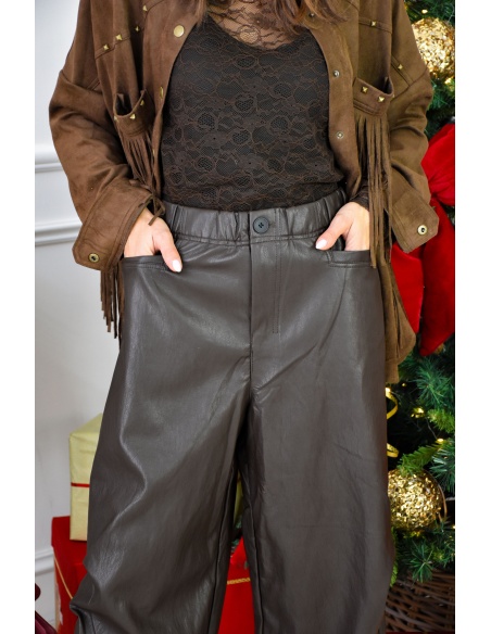 new golden days  MARRON PANTALON FEMME