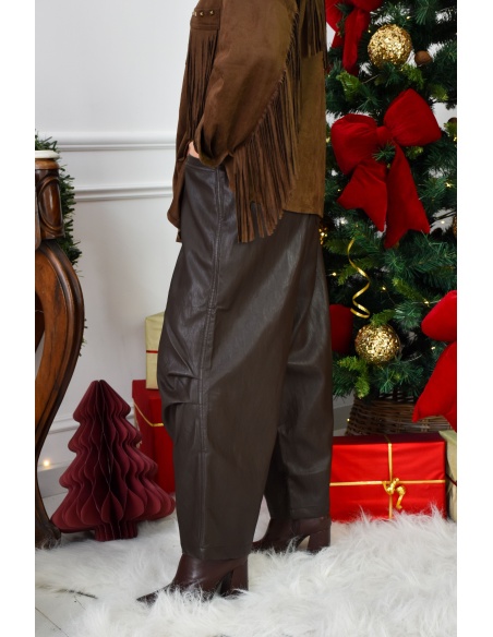 new golden days  MARRON PANTALON FEMME