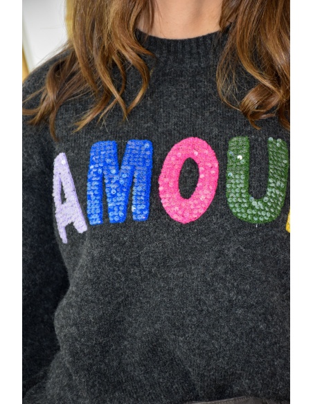 OLIVIA MODA AMOUR NOIR PULL FEMME