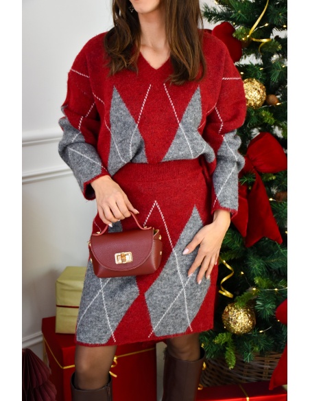 Ensemble Carreaux Bordeaux JUDITH