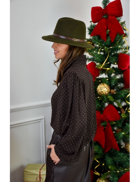 Chemisier Strass Chocolat LILOU