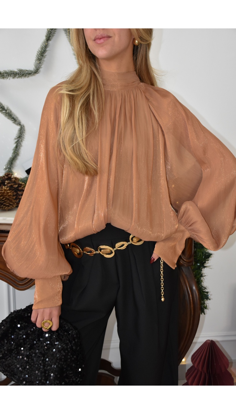 Haut Irisé Camel STARLA