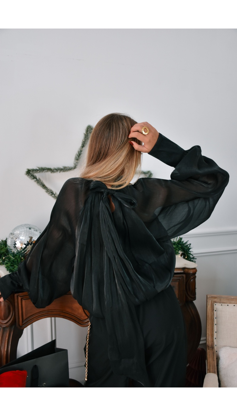 Haut Irisé Noir STARLA