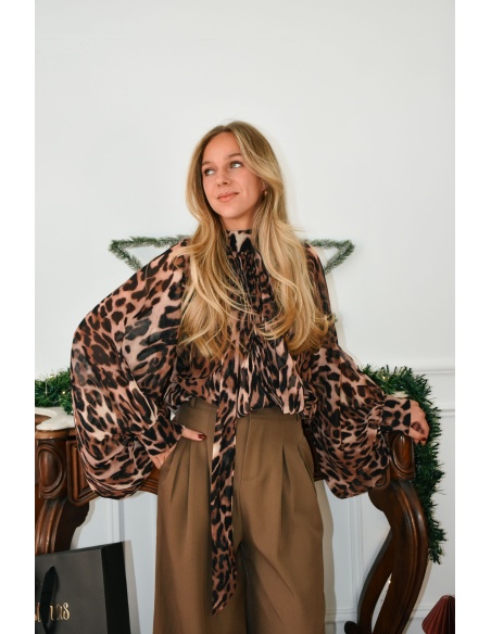 Haut Léopard Marron GRACE