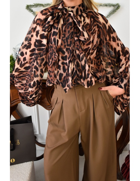 Haut Léopard Marron GRACE