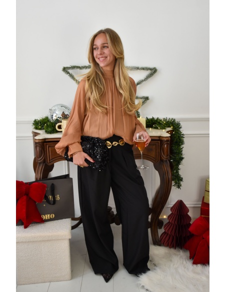 Pantalon Droit Noir EMMY