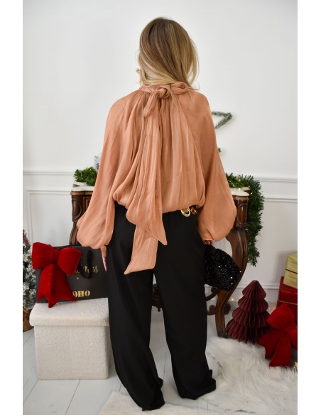 lumine paris CEINTU NOIR PANTALON FEMME