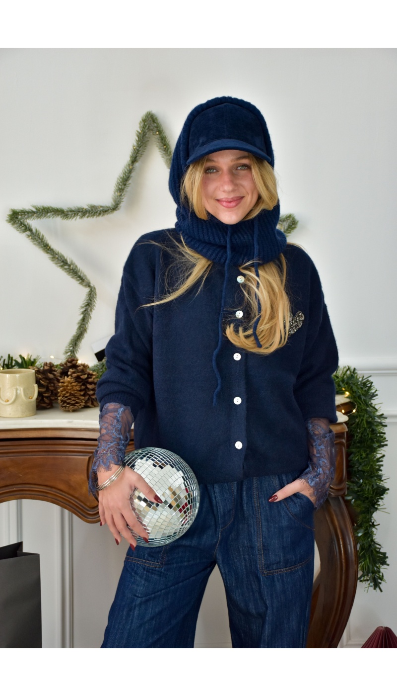 Casquette Velours Marine TALLULA