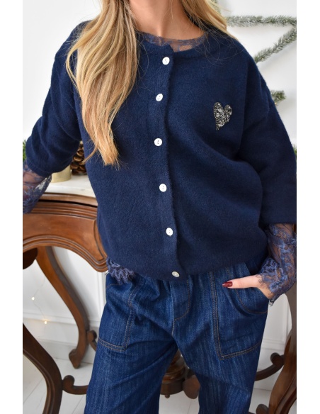 Gilet Cœur Marine TOSCANE