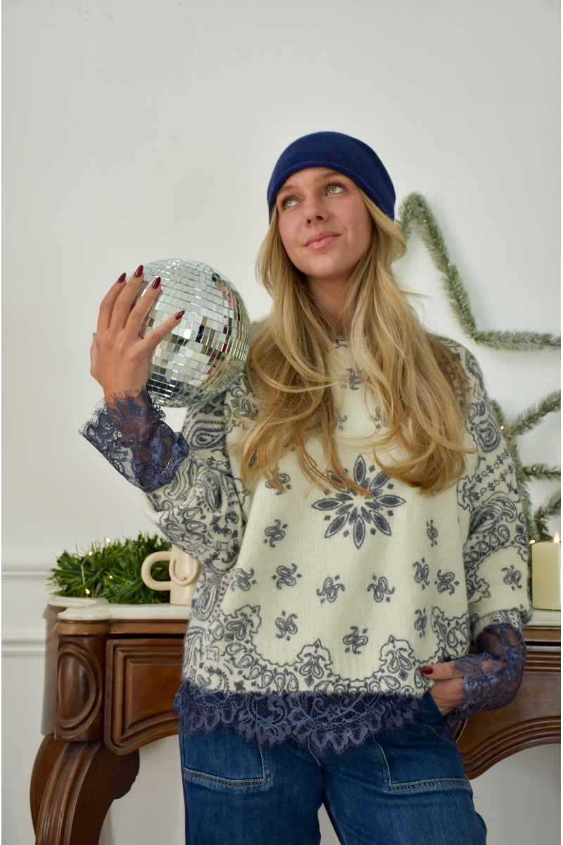 Pull Bandana Ecru SACHA