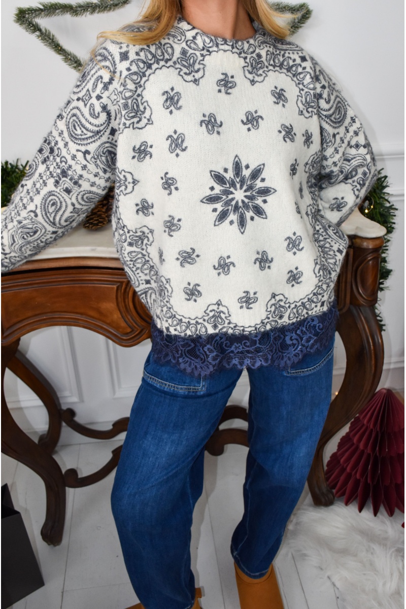 Pull Bandana Ecru SACHA 2