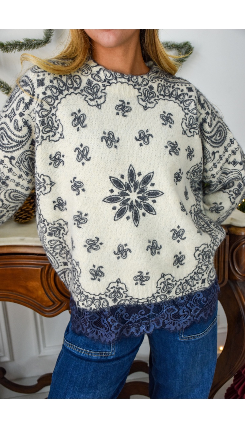 Pull Bandana Ecru SACHA