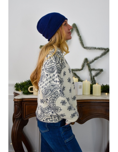 milo s BANDAN BEIGE PULL FEMME