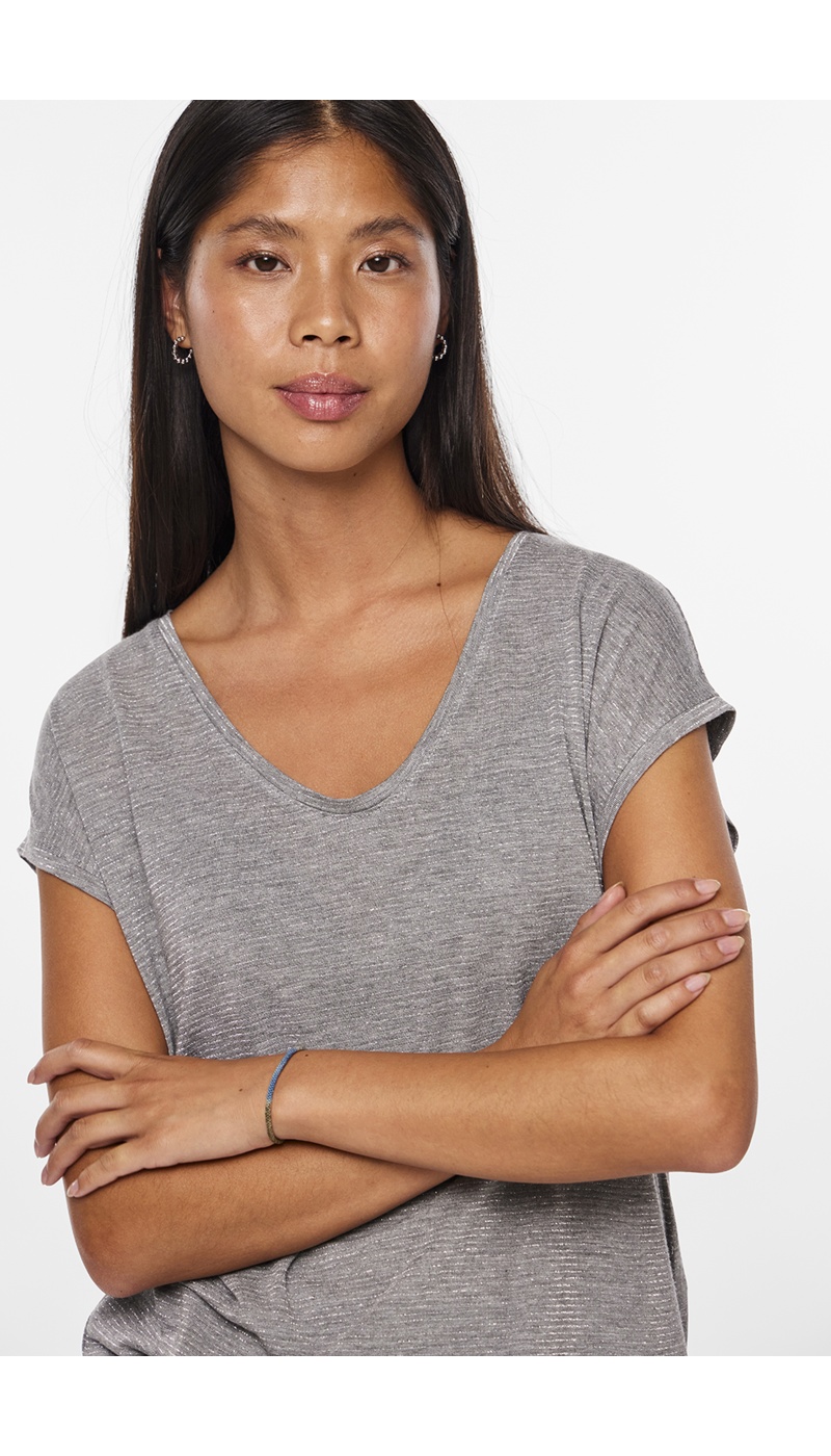 Camiseta Brillant Gris PCBILLO PARTES - 5 | TOPOS