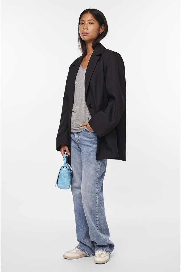 Maglietta grigia lucida PCBILLO PIECES - 1 | TOP