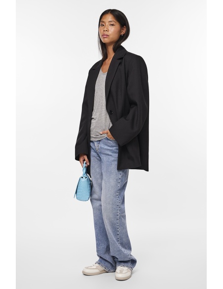 Shiny Gray Tee Shirt PCBILLO PIECES - 1 | TOPS