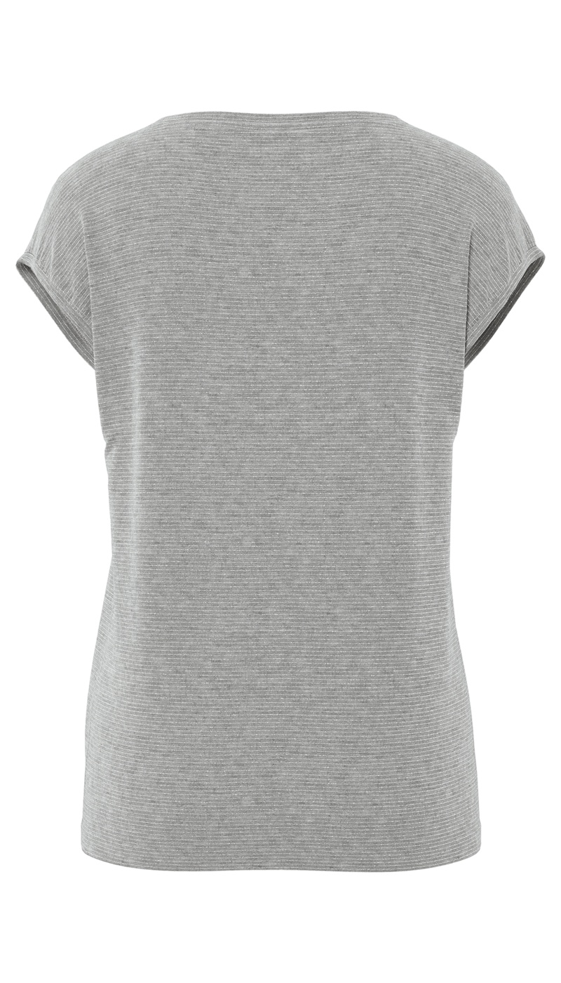 PIECES LIGHT GREY T-SHIRTS MC